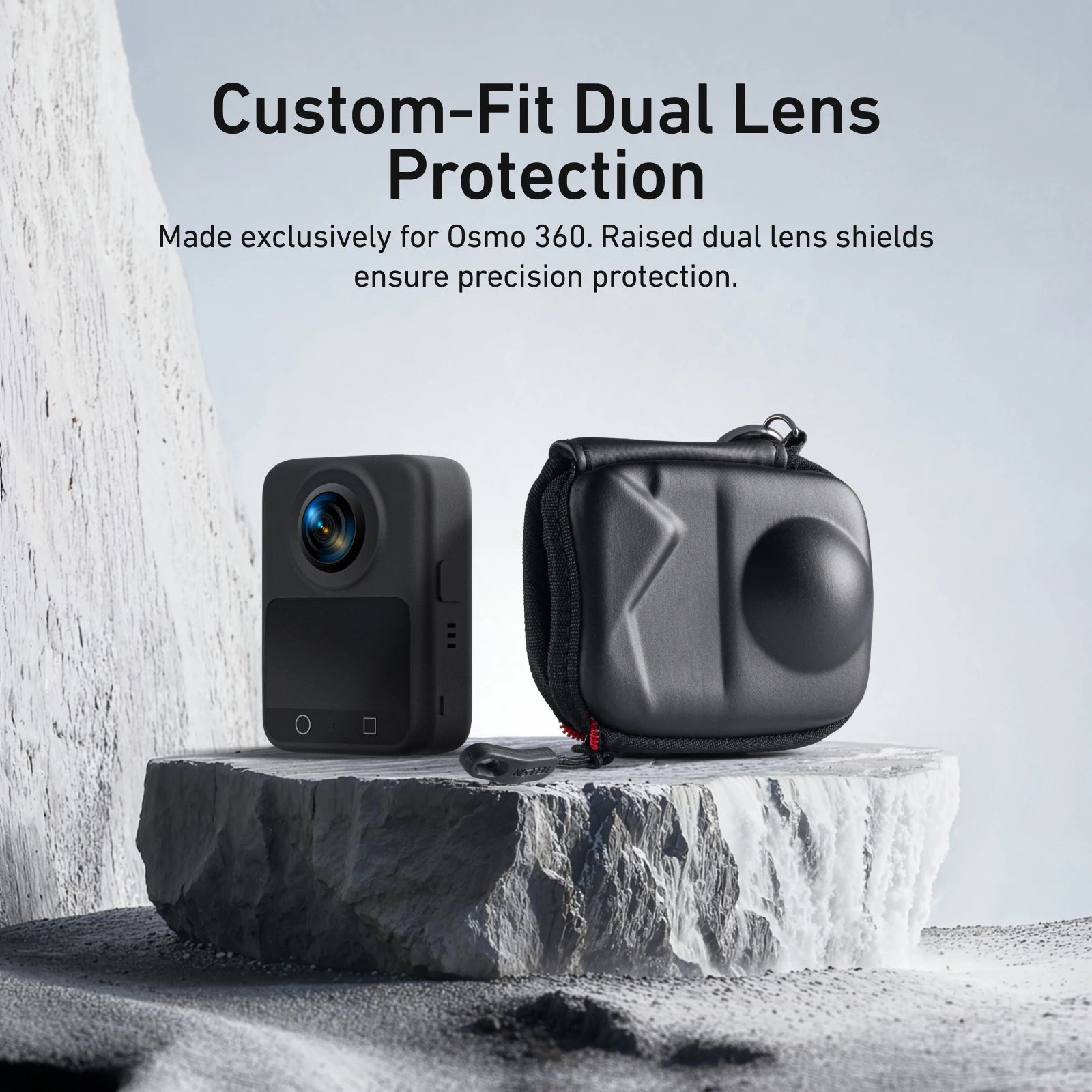 Portable Mini Bag For DJI Osmo 360 Waterproof Storage Bag Protective Case Bottom Opening Storage Case With Detachable Carabiner Peaceful Pleasures Health and Wellness