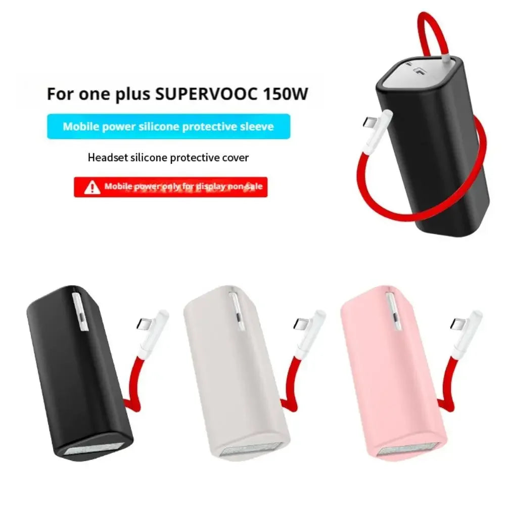 Silicone Case for OnePlus Supervooc 150W Power Bank Storage Travel Protective Cover for OnePlus Supervooc 150W Power Bank Peaceful Pleasures Health and Wellness