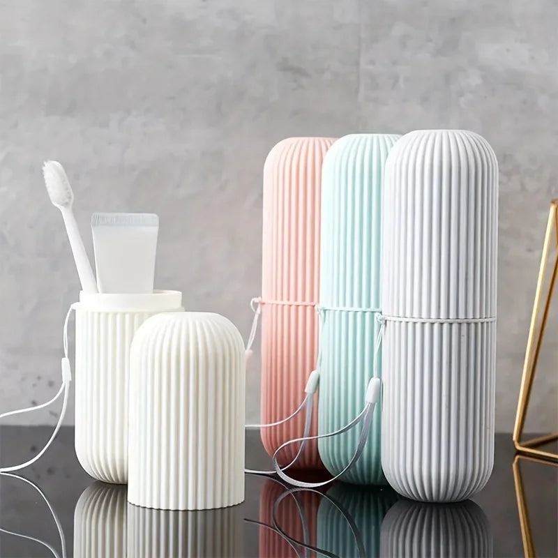 Travel Toothbrush Holder Cup & Case – Camping Organizer