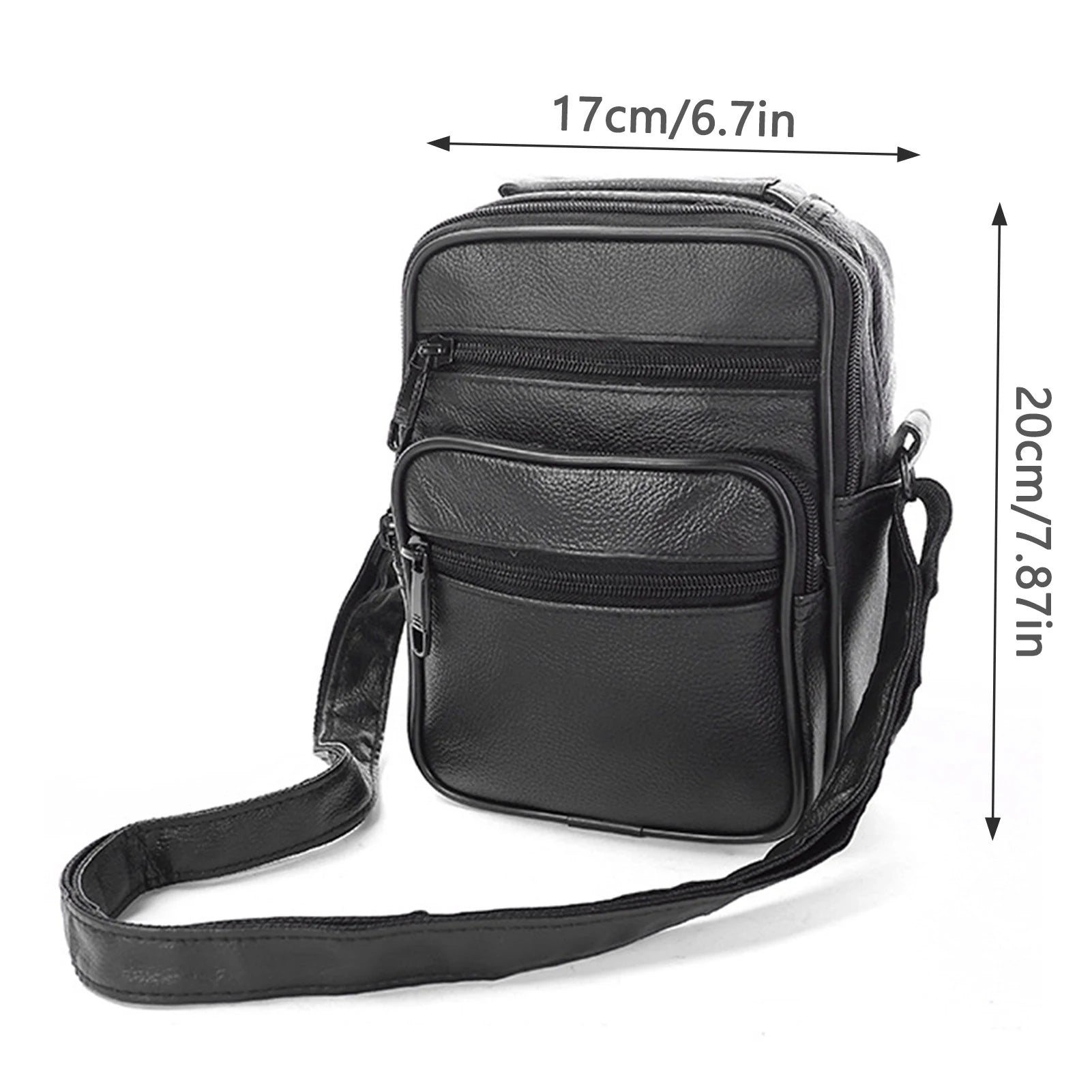Men's Casual Shoulder Bag Stylish Lightweight Business Shoulder Purses Suitable for Work Travel Shopping Peaceful Pleasures Health and Wellness