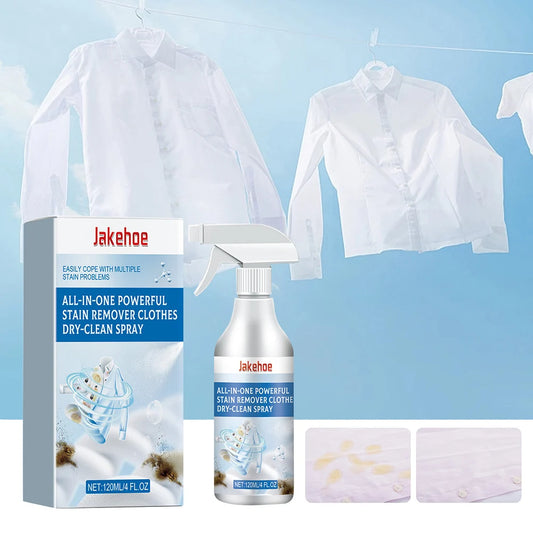 Laundry Stain Remover Spray All In 1 Powerful Stain Remover Clothes Dry-Clean Spray Water-Less Fabric No Water Needed Cleaner Peaceful Pleasures Health and Wellness