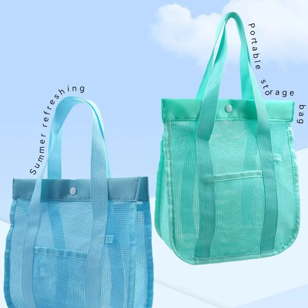 Large Mesh Beach Bag – Quick-Dry Swim & Shower Handbag