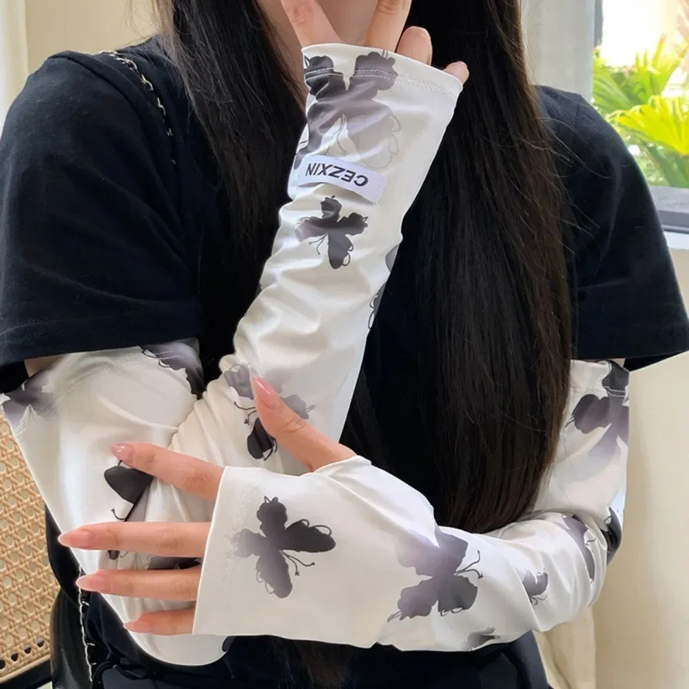 Ice Silk Sun Protection Arm Sleeves – Lightweight & Cool