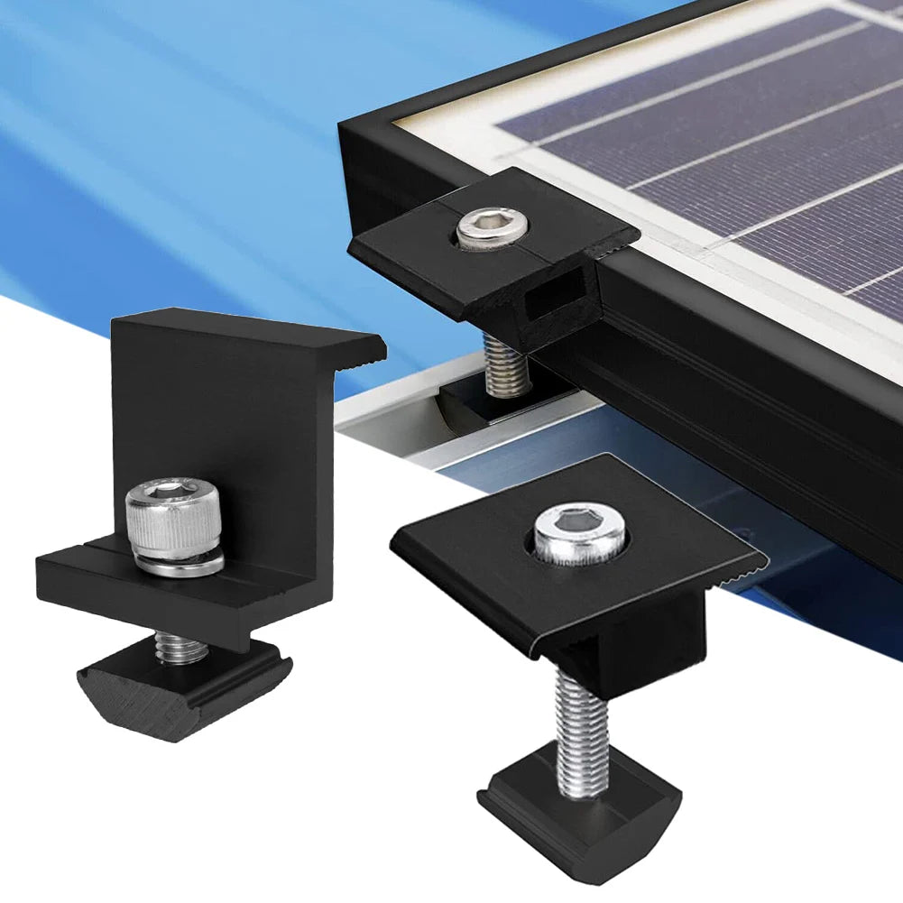 30 Solar Modules PV Bracket Trapezoidal Sheet Flat Roof Aluminium