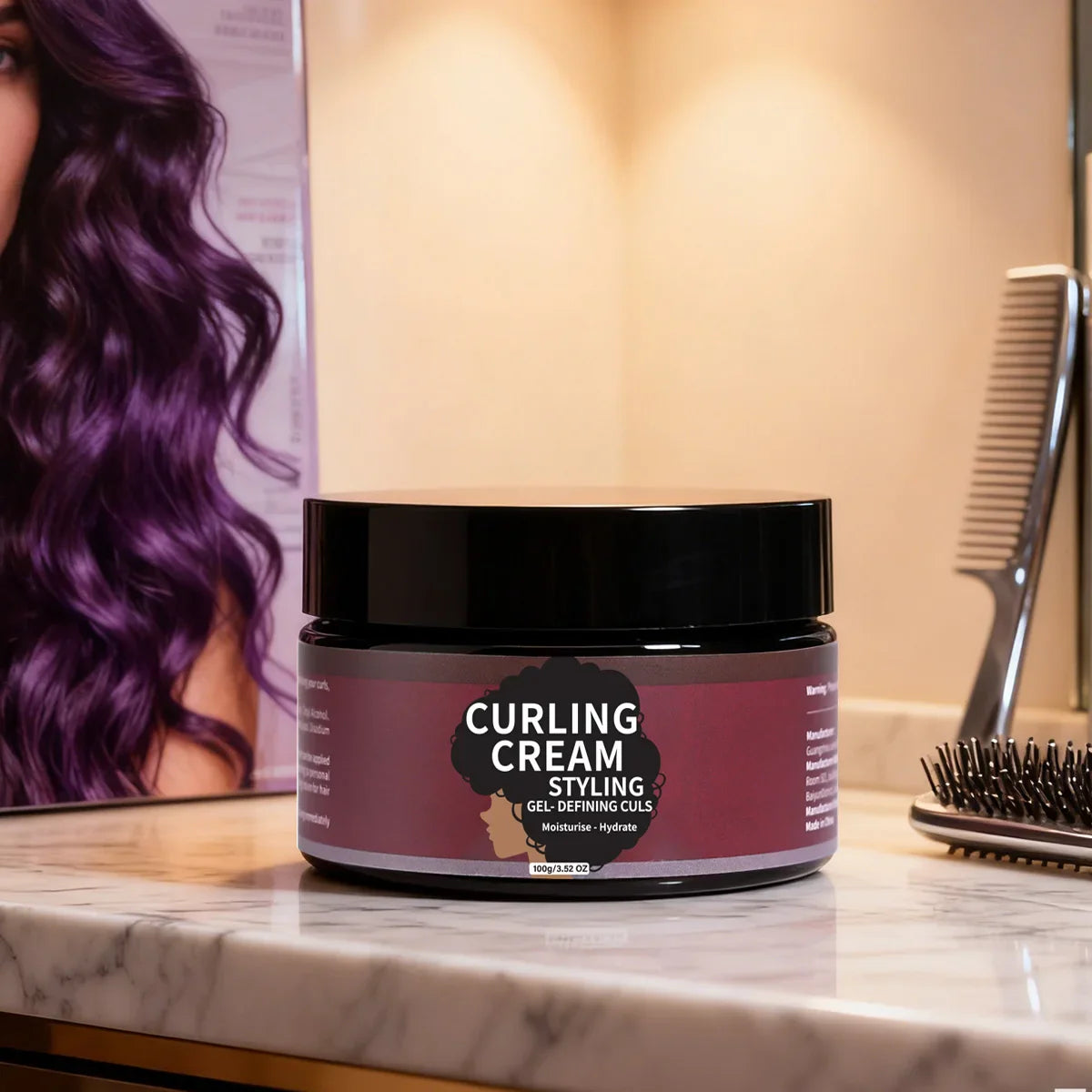 Moisturizing Curl Enhancer Styling Cream – Natural Curls 100g
