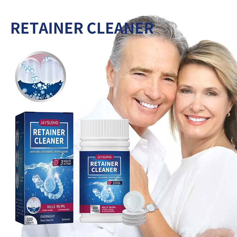 Eelhoe Denture Cleaning Tablets | Whitening & Fresh Breath 100 Tabs