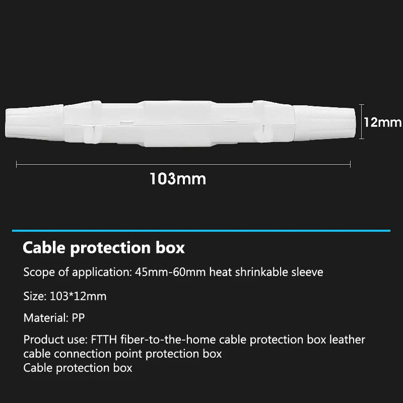 10pcs Optical Fiber Protection Box | Drop Cable Heat Shrink Tube