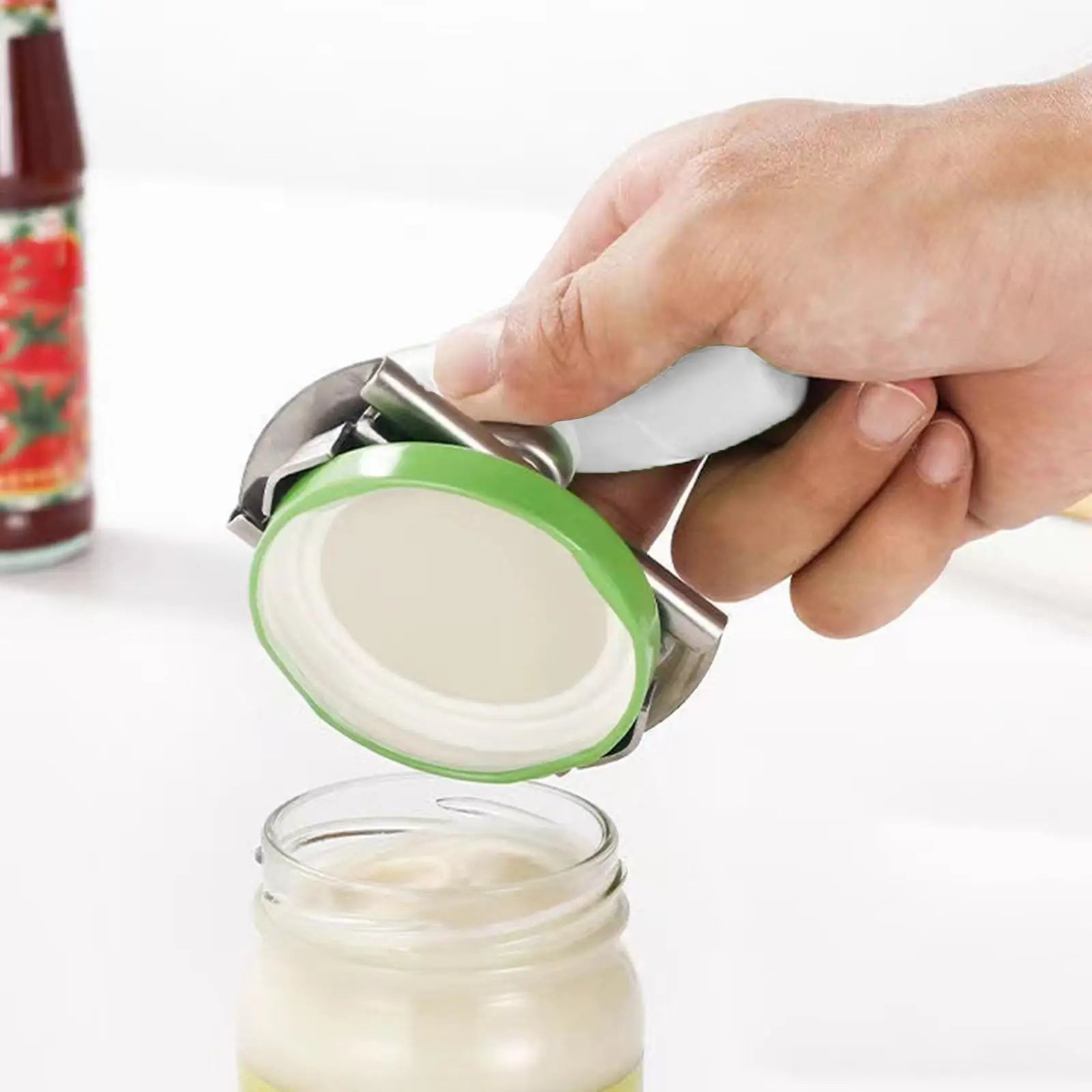 Adjustable Jar Lid Opener For Elderly, Ergonomic Screw Top Opener Kitchen Gadget For Home RV Travel Restaurant & Meal Prep Peaceful Pleasures Health and Wellness