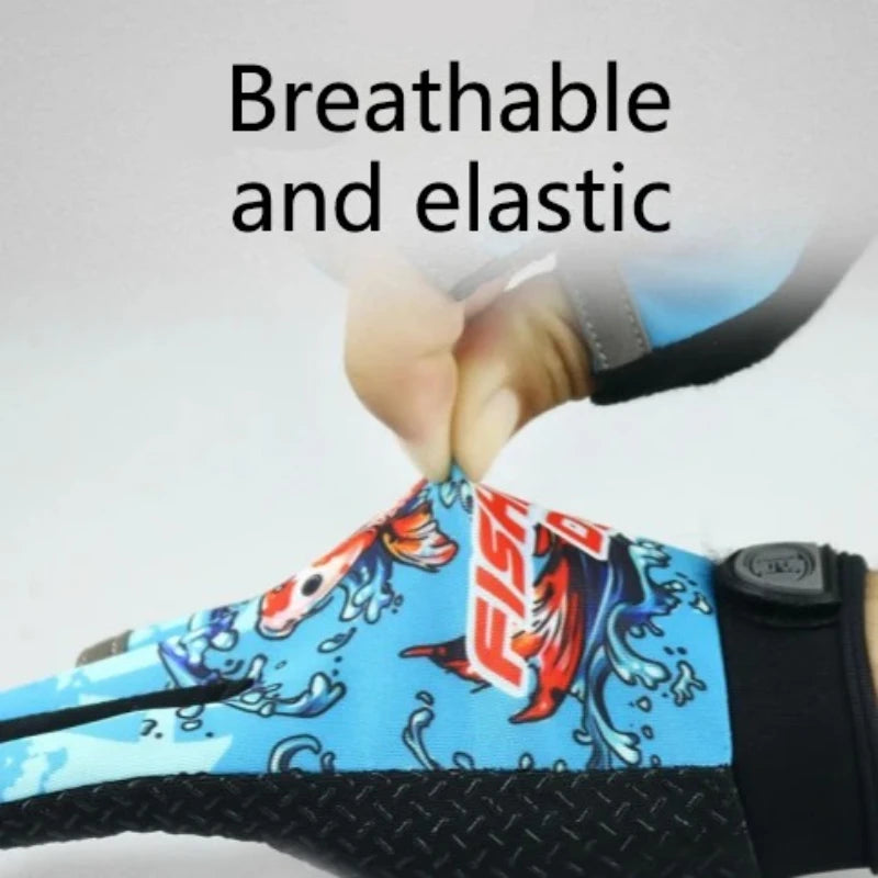 Fishing Flina Gloves for Men and Women Three Fingers Exposed Spring and Summer Breathable Thin Sports Anti-slip Gloves Peaceful Pleasures Health and Wellness