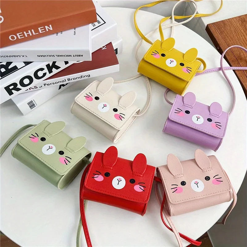 Girls Mini PU Leather Crossbody Bag – Kids Princess Purse