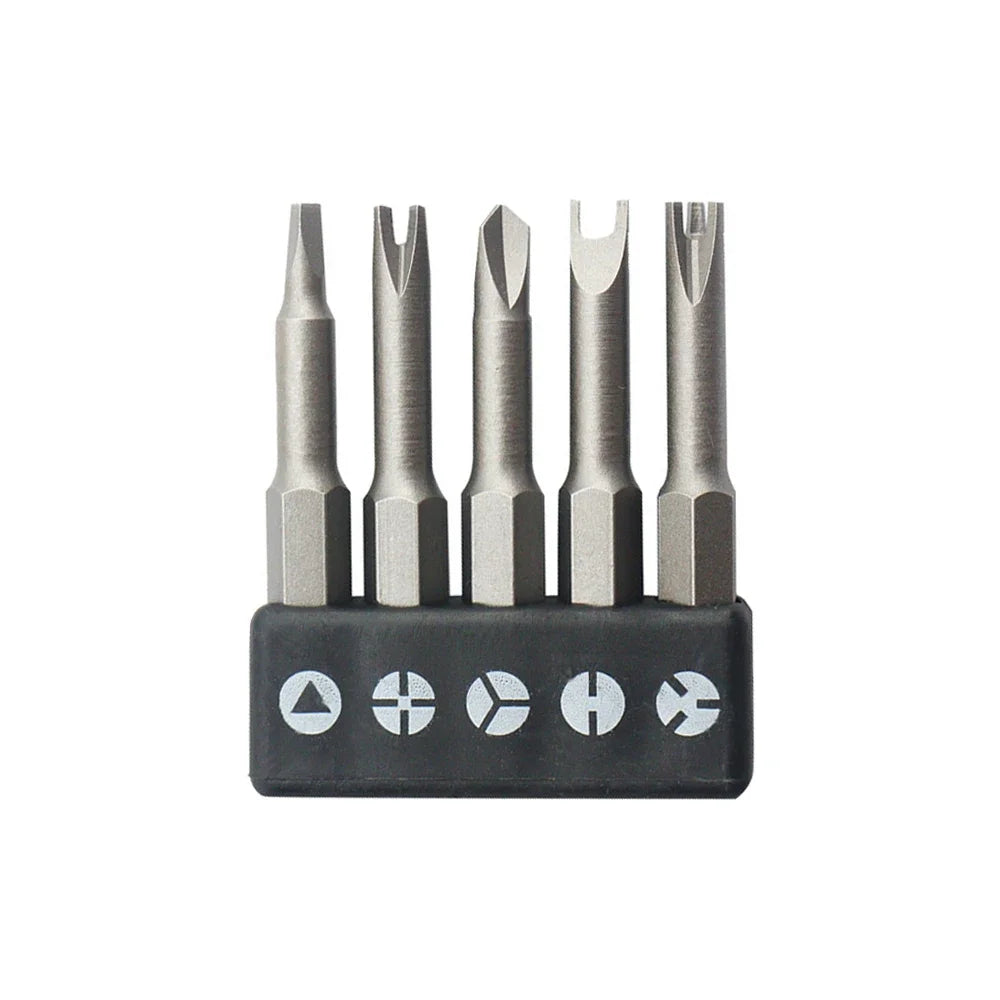 13pcs Special-shaped Screwdriver Set U-shaped Y-Type Triangle Inner Cross Three Points Screwdriver Bit Tool for Home Use Peaceful Pleasures Health and Wellness 5PCS