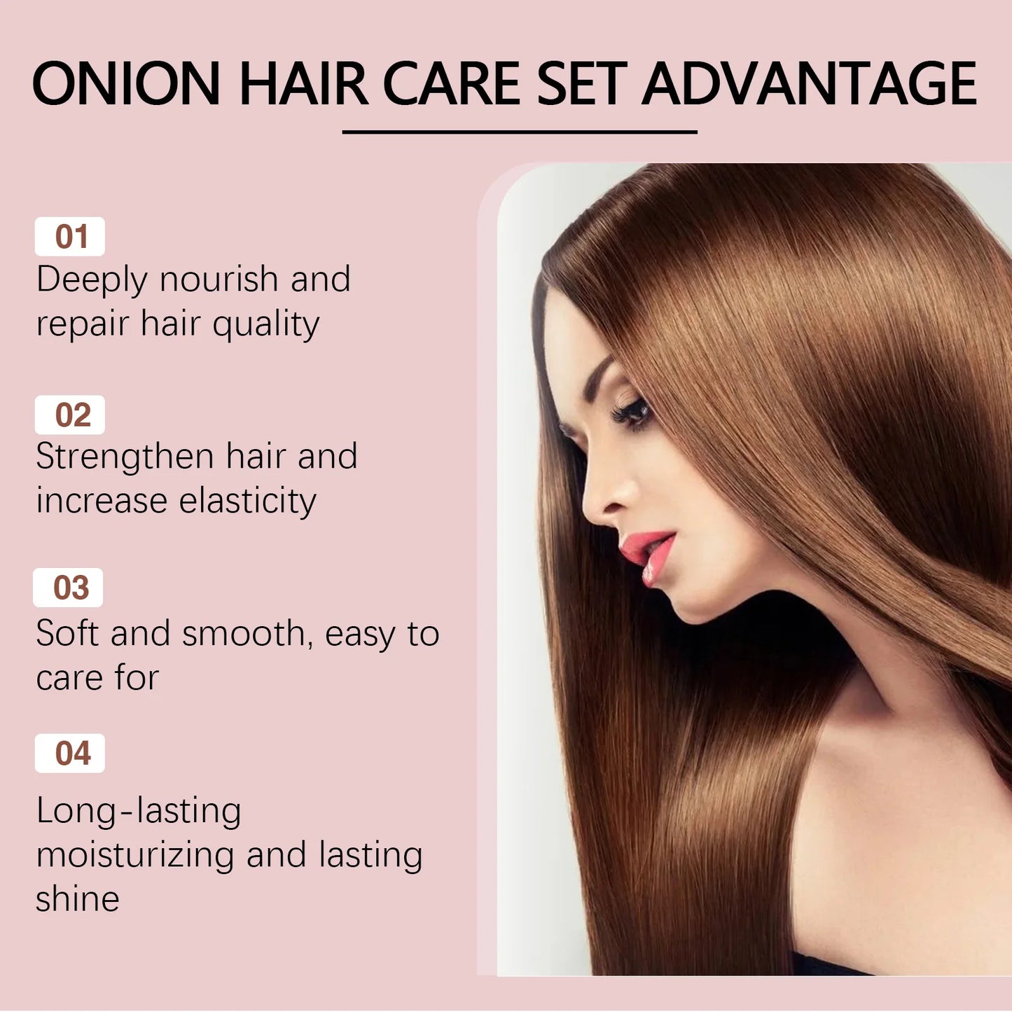 Rosemary Onion Shampoo and Conditioner Sets Anti Hair Loss Improve Rough Frizz Prevent Breakage Repair Damaged Hair Care Product Peaceful Pleasures Health and Wellness