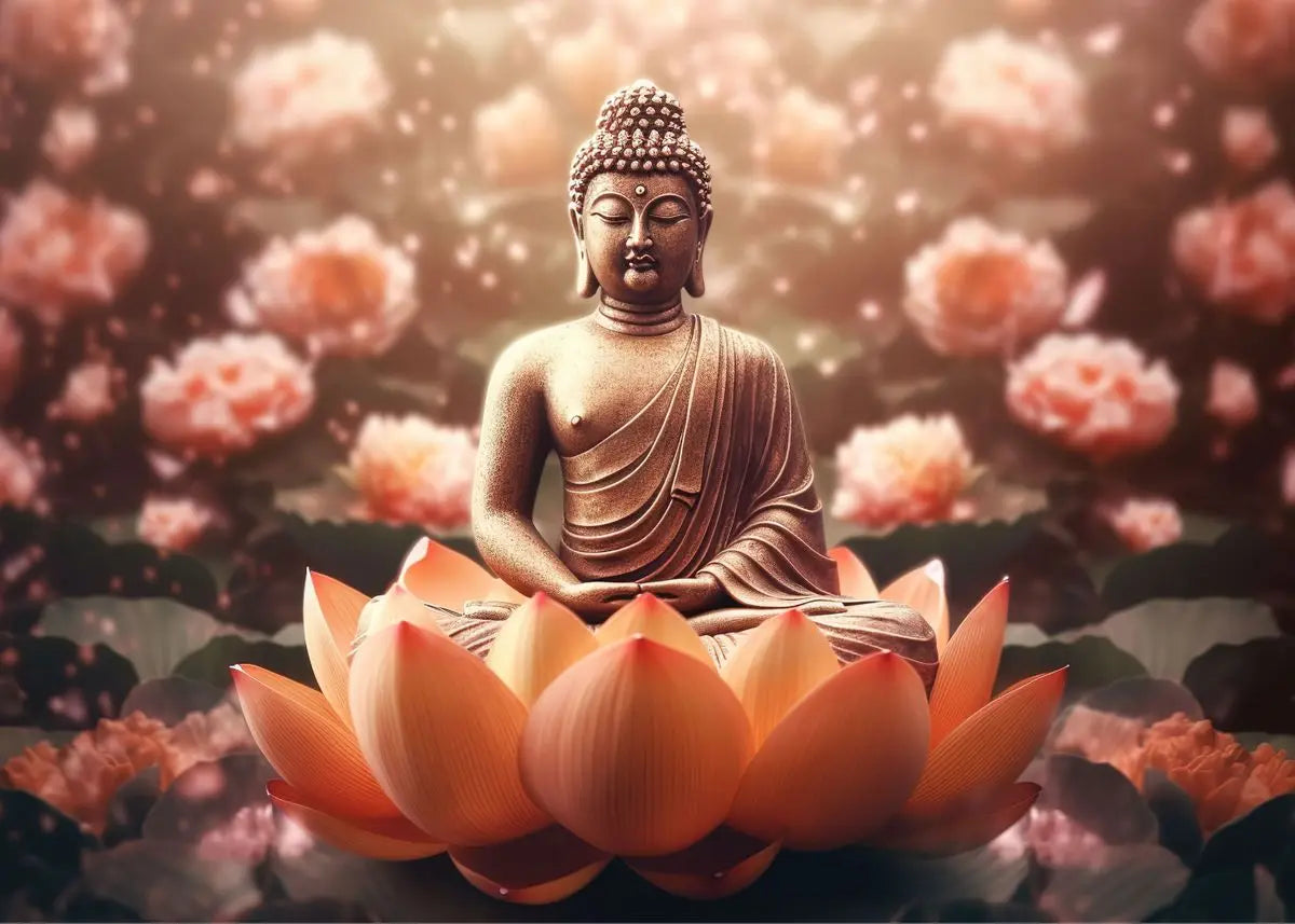 Buddha Zen Meditation Canvas Wall Art | Peaceful Nature Decor