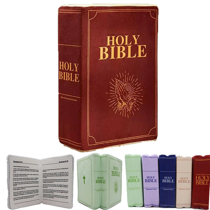 Bible Shaped Plush Pillow | Christian Decor & Gift 33×22cm