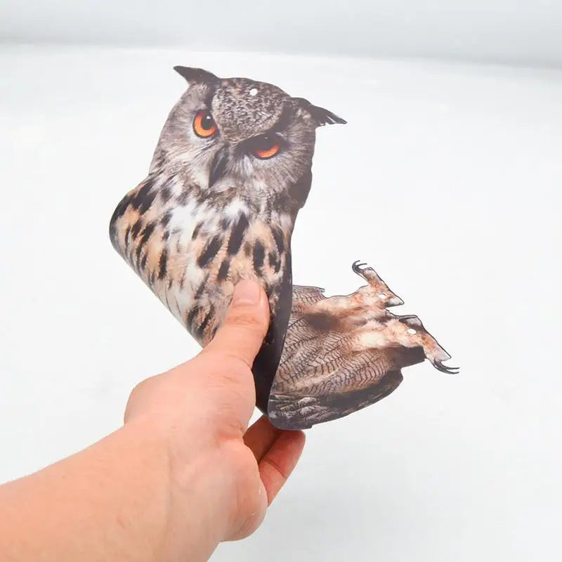 Bird Repel Scarecrow Durable Owl Scarer Pendant Bird Repellent Bell Pastoral Orchard Bird Scare Home Suppies (2D Flat style) Peaceful Pleasures Health and Wellness