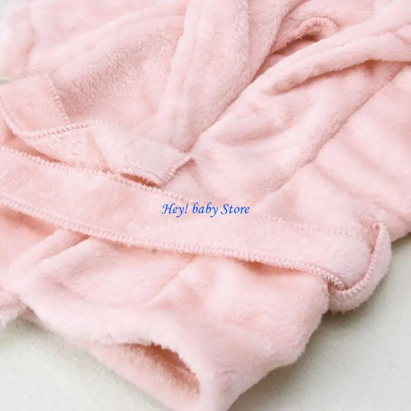 Newborn Baby Photography Bathrobe & Towel Set | Faux Fur Robe