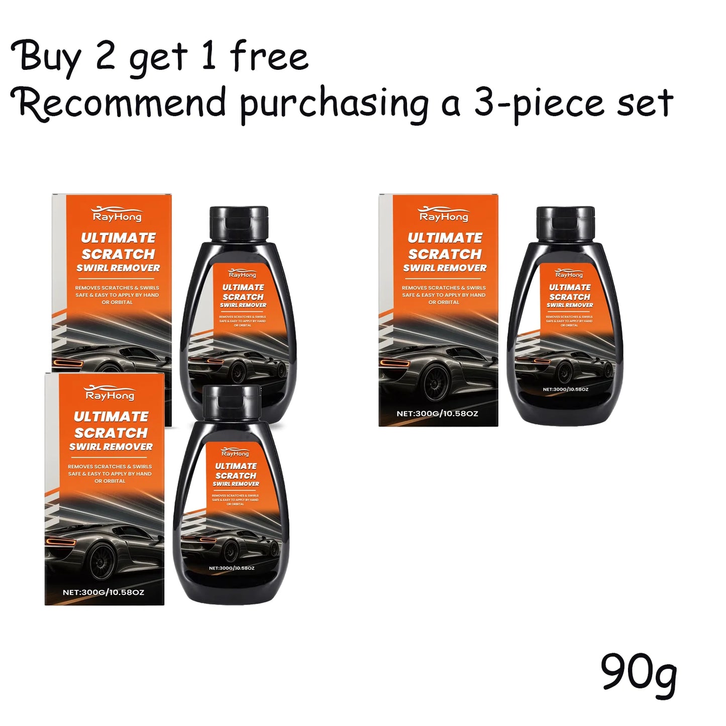 Rayhong Car Scratch Remover, Polish & Dust Removal Agent