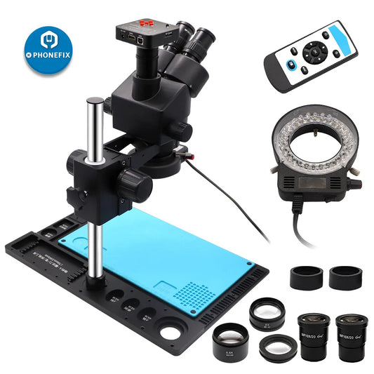 3.5X-90X Microscope, Mobile Phone Maintenance Microscope, Industrial Inspection Stereo Microscope Peaceful Pleasures Health and Wellness 3.5X-90X