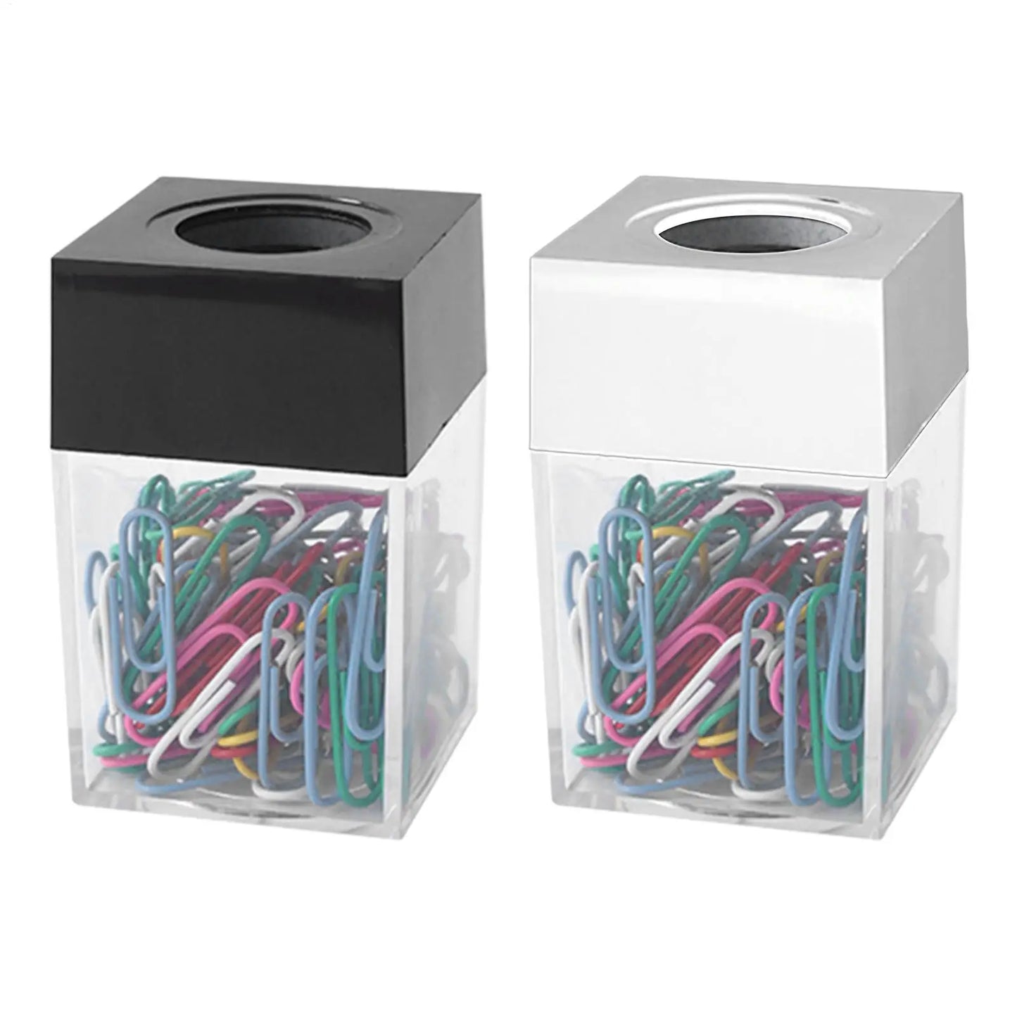 Magnetic Paper Clip Dispenser | High Capacity Desk Organizer