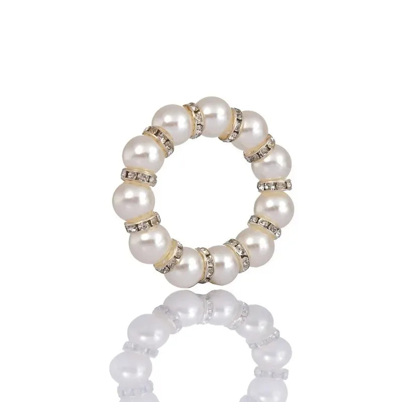 Handmade Beaded Pearl Napkin Rings – Wedding & Party Decor