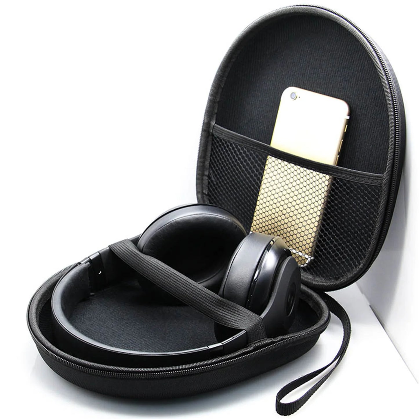 Shockproof Headphone Storage Bag Headset Pouch Headphone Container Travel Supplies for Outdoor Activity Headphone Carrying Peaceful Pleasures Health and Wellness