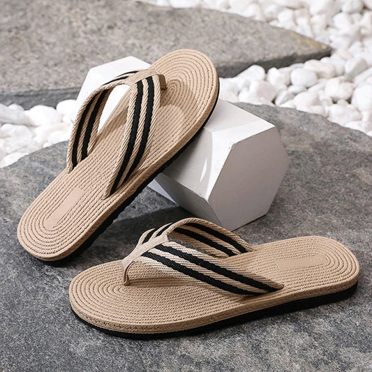 Men's Lightweight Anti-Slip Flip Flops – Beach & Indoor Sandals Men's Flip Flops Peaceful Pleasures Health and Wellness Black 39
