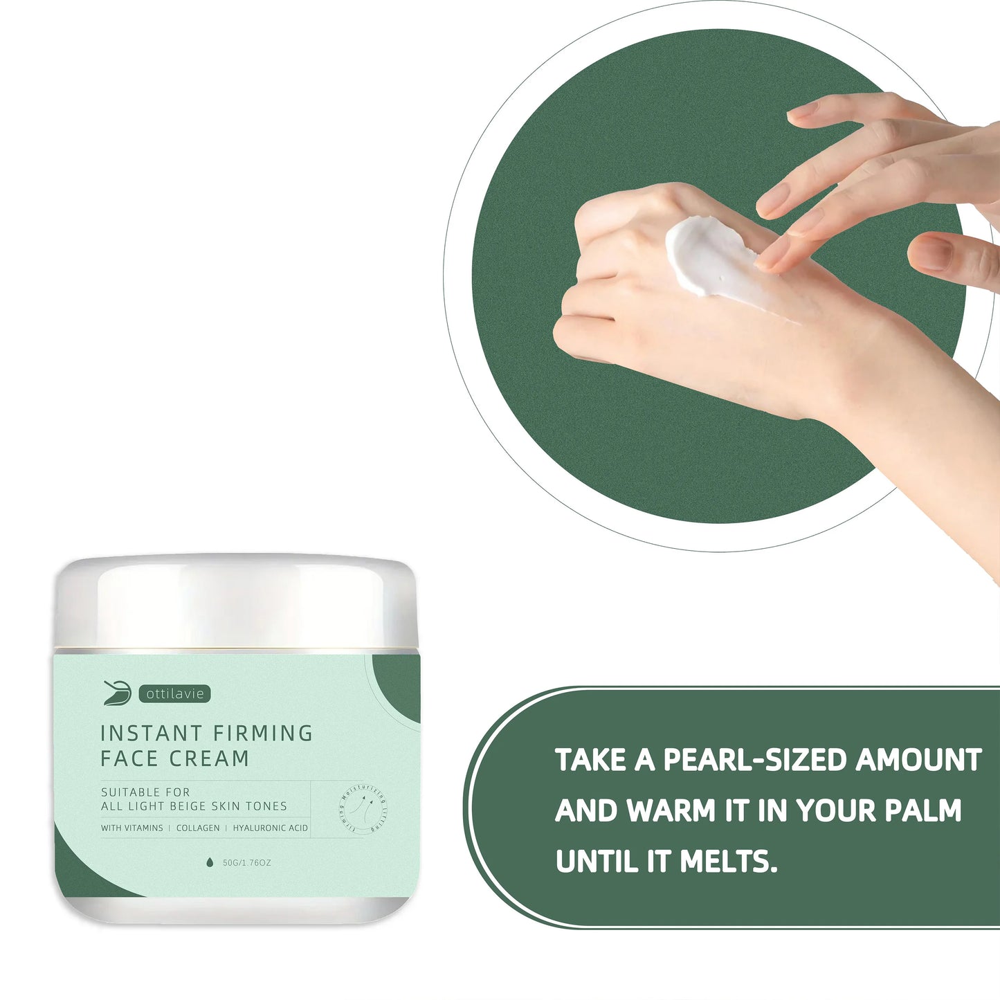 Instant Firming Face Cream – Deeply hydrates, tightens & boosts elasticity in 3 mins. Lightweight, non-greasy for all skin types Peaceful Pleasures Health and Wellness