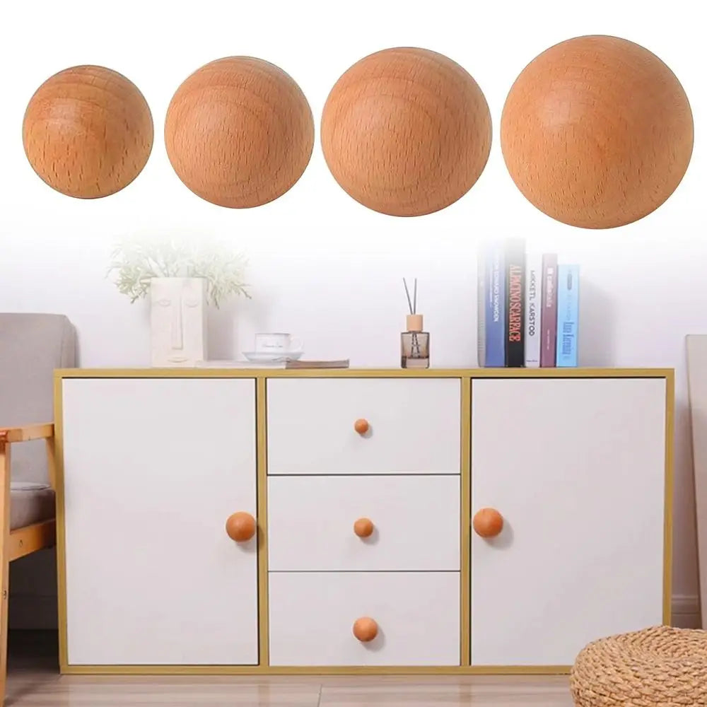 Nordic Beech Wood Cabinet Knob & Wall Hook | Wardrobe Pull