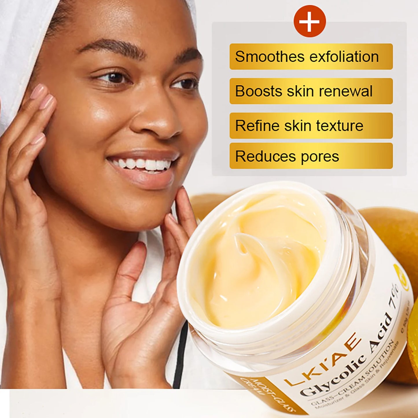 AILKE Brightening Face Cream | Glycolic Acid & Hyaluronic Acid