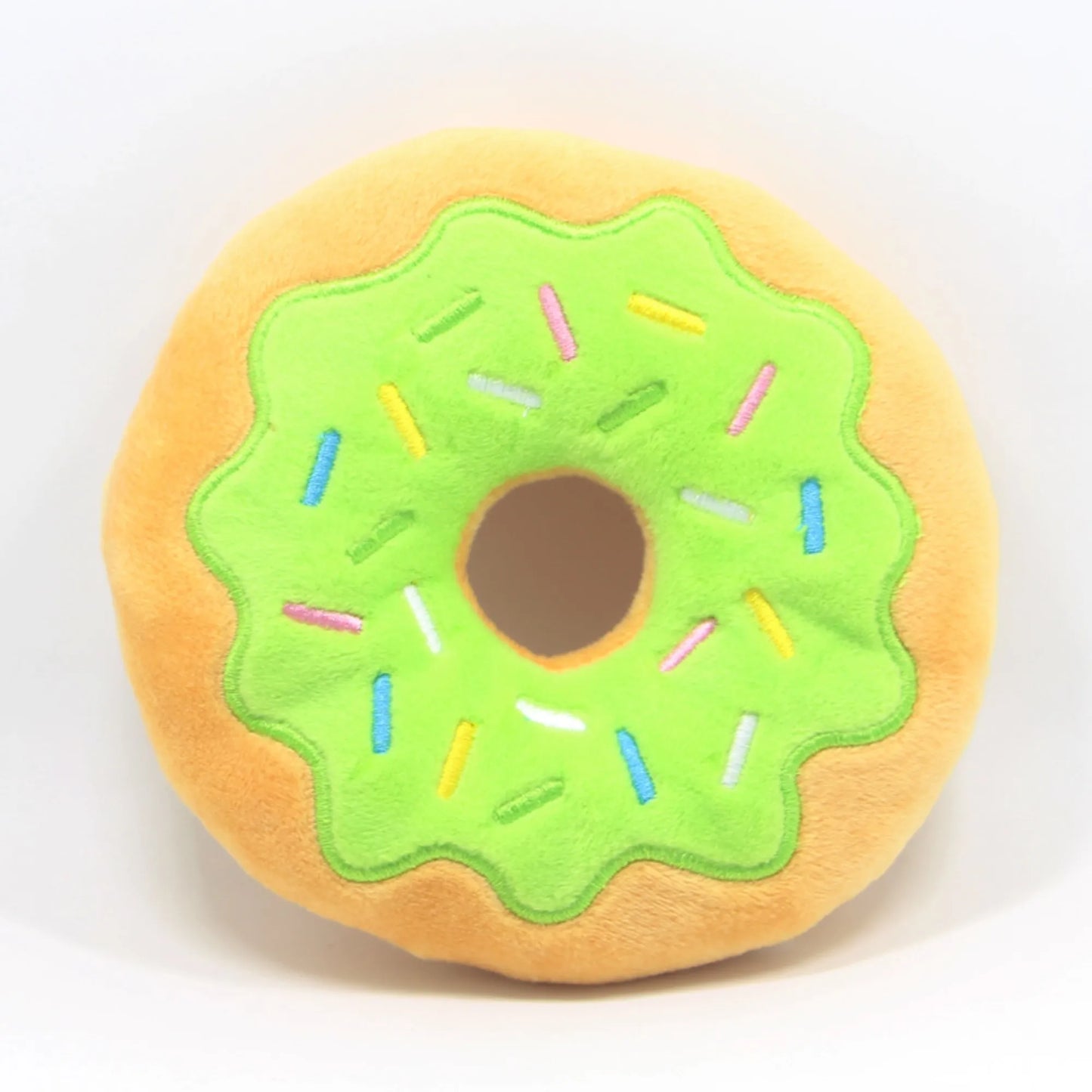 Donut Plush Squeaky Dog Toy – Interactive Chew & Bite Toy