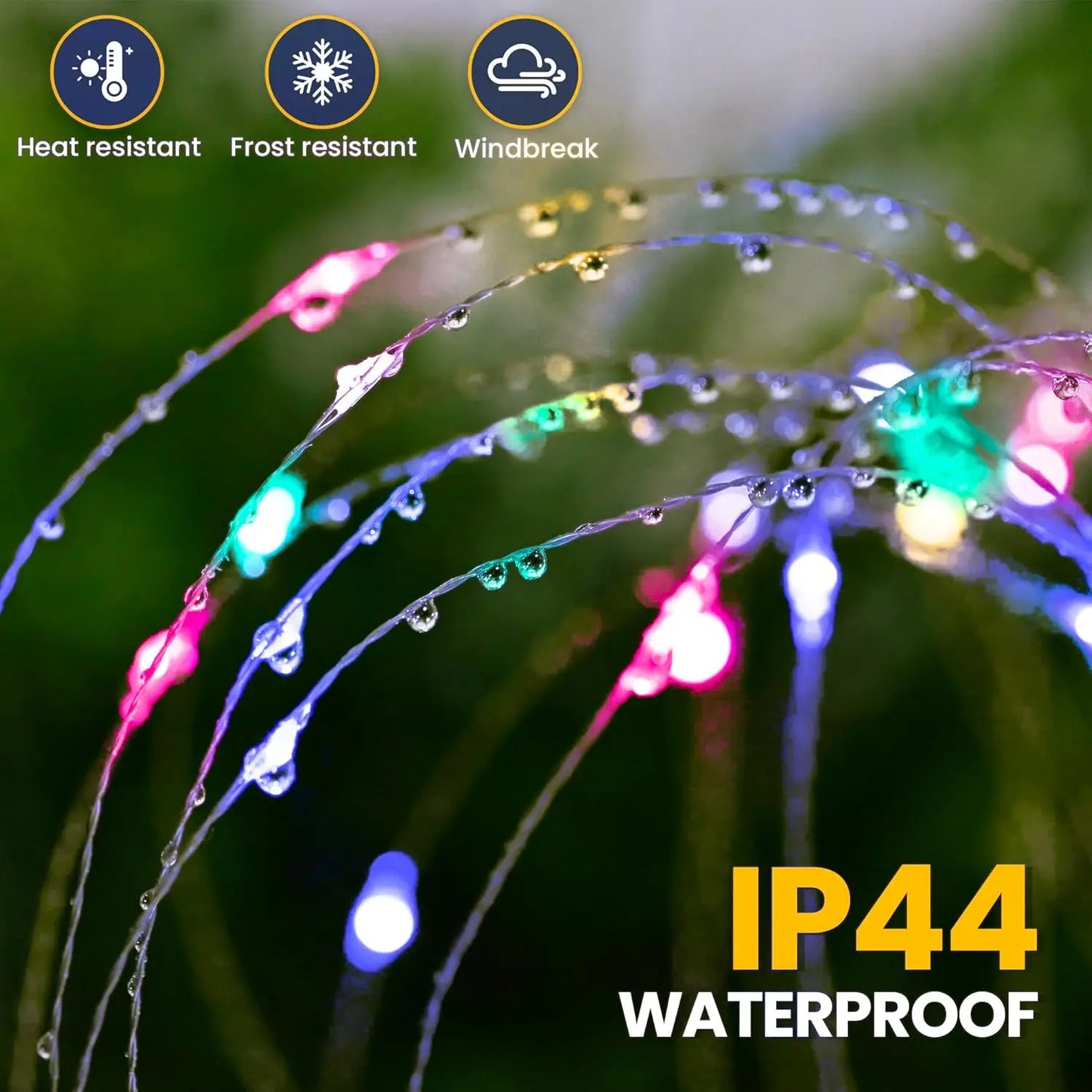 Solar LED Dandelion Firework Garden Stake Light | Lawn Decor