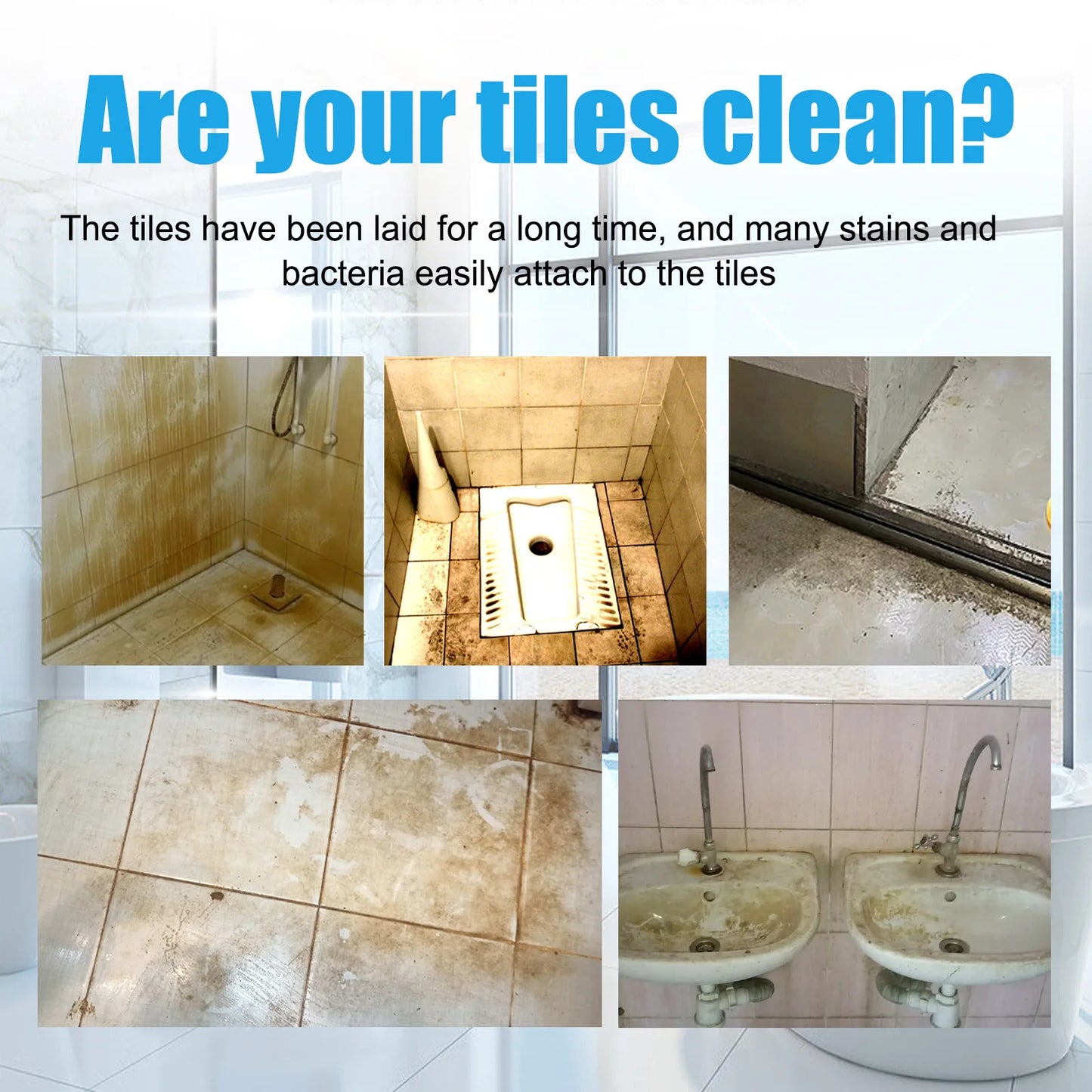 JAKEHOE Tile Cleaning Tablets | Remove Grime, Scum & Bacteria