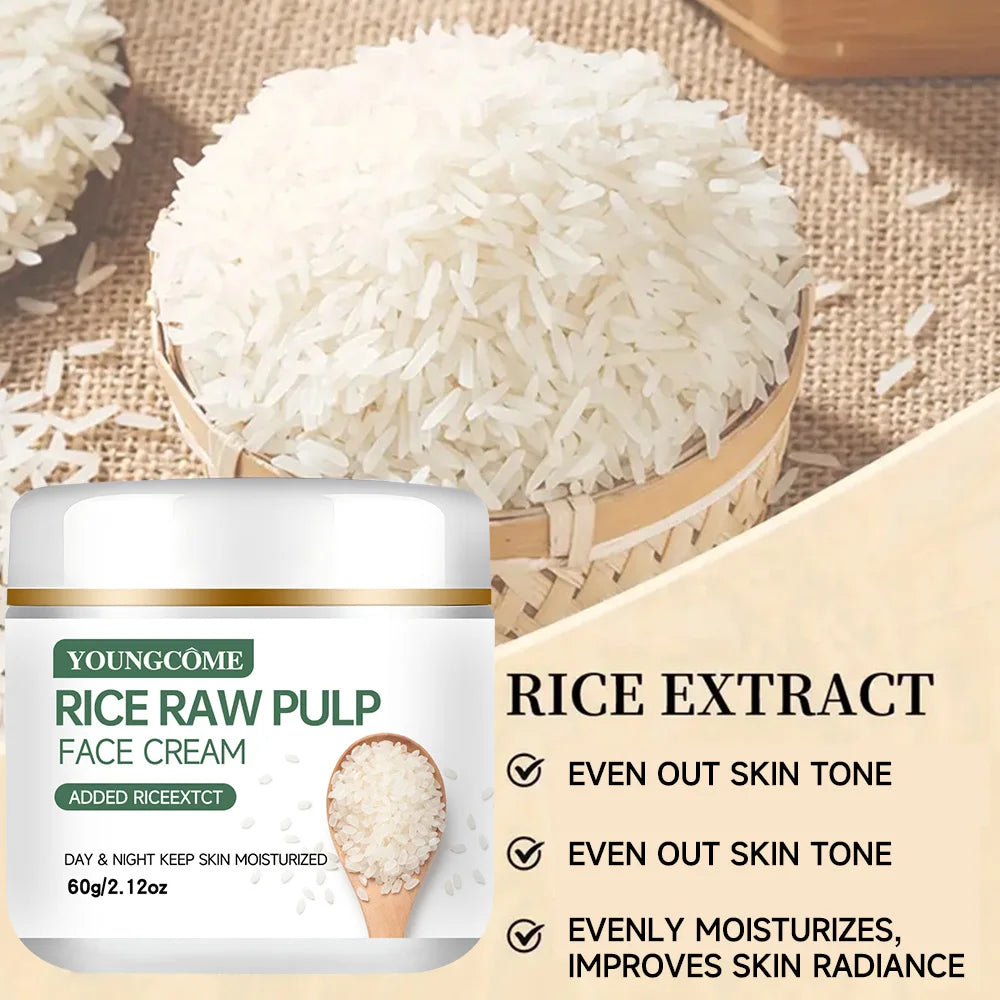 YOUNGCOME Rice Raw Pulp Face Cream – Anti-Aging Moisturiser Anti-Aging Face Cream Peaceful Pleasures Health and Wellness