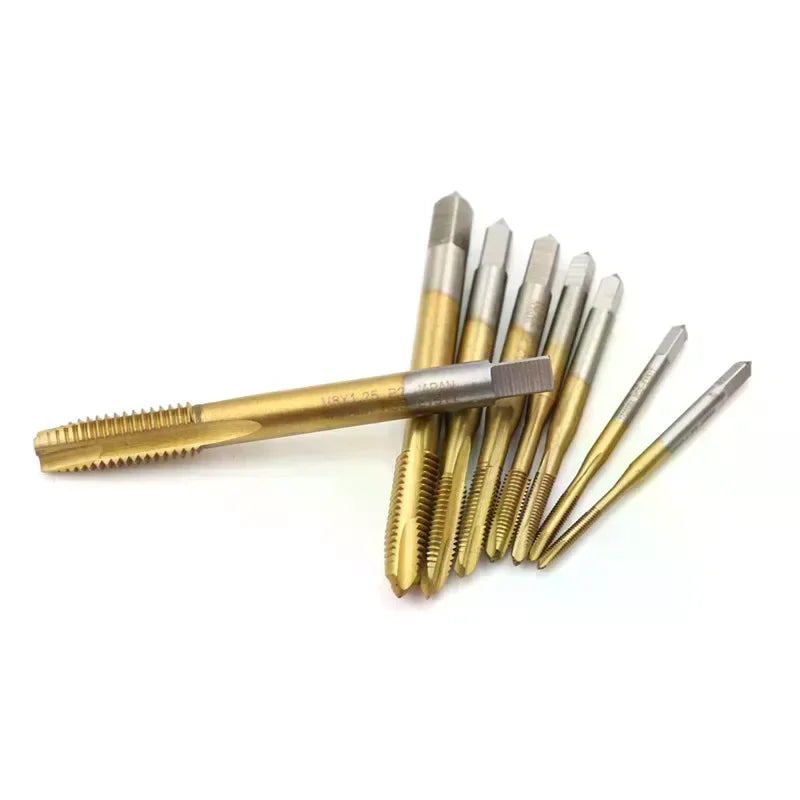 HSS Metric Thread Tap Set M2–M8 Straight Flute Screw Plug Tap Thread Tap Peaceful Pleasures Health and Wellness