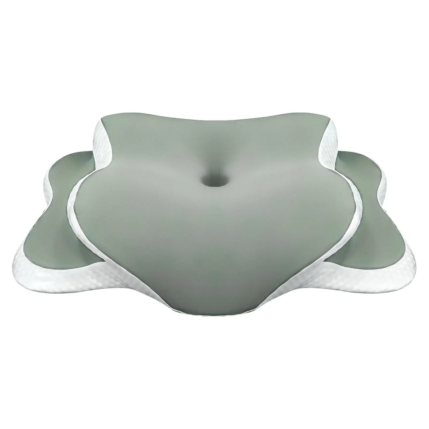 Cervical Pillow Memory Foam Pillow Neck Pain Relief Contour Ergonomic Orthopedic Neck Support for Side Back Stomach Sleeper Peaceful Pleasures Health and Wellness green