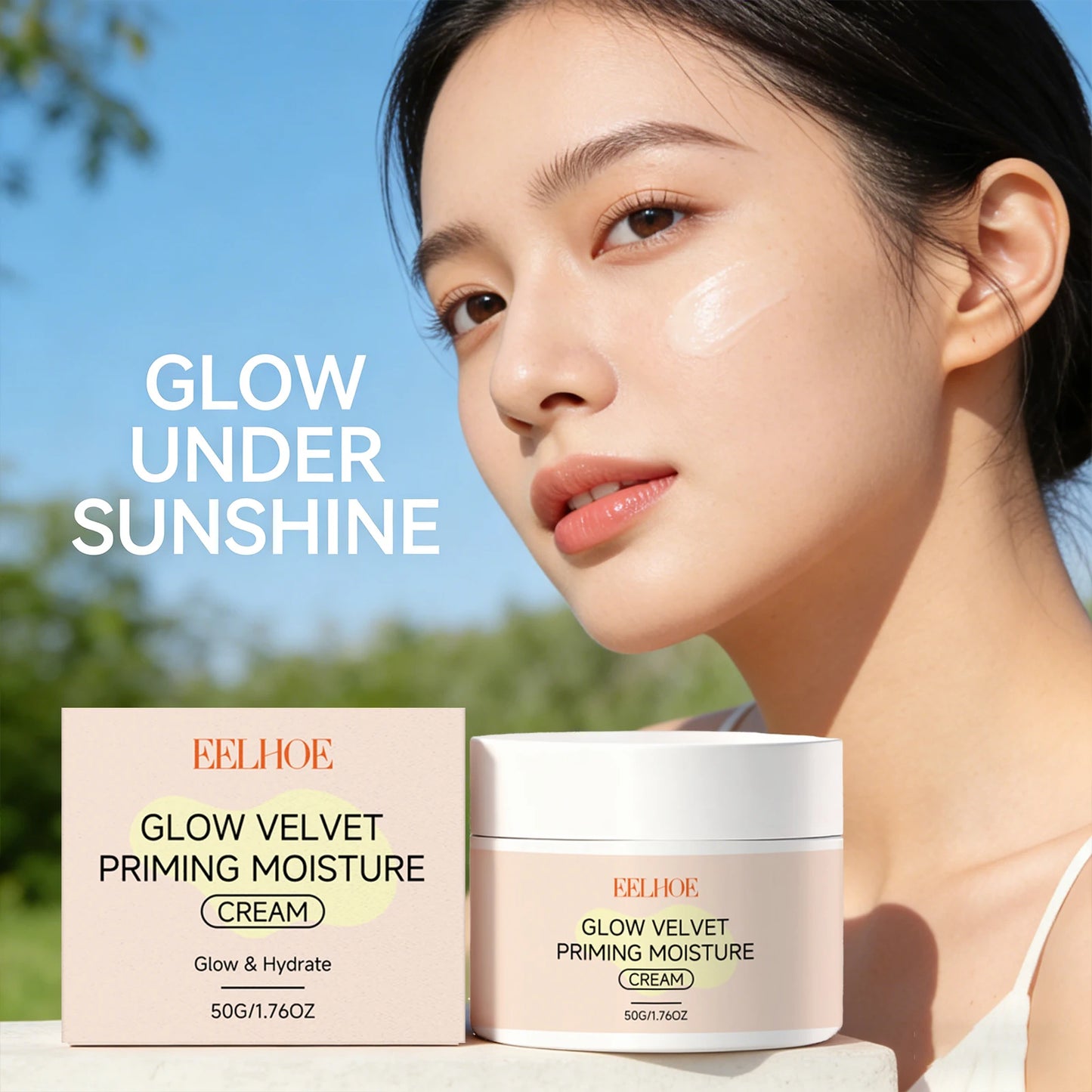 EELHOE Pre-Makeup Moisturizing Cream | Primer & Foundation Base Makeup Primer Cream Peaceful Pleasures Health and Wellness