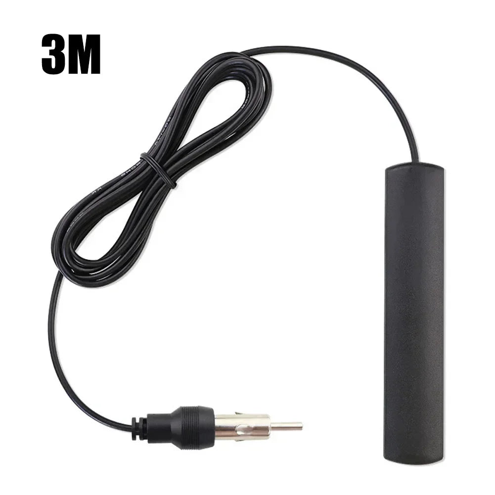 DC 5-12V Hidden Amplified Car FM Radio Patch Antenna 85-112MHz