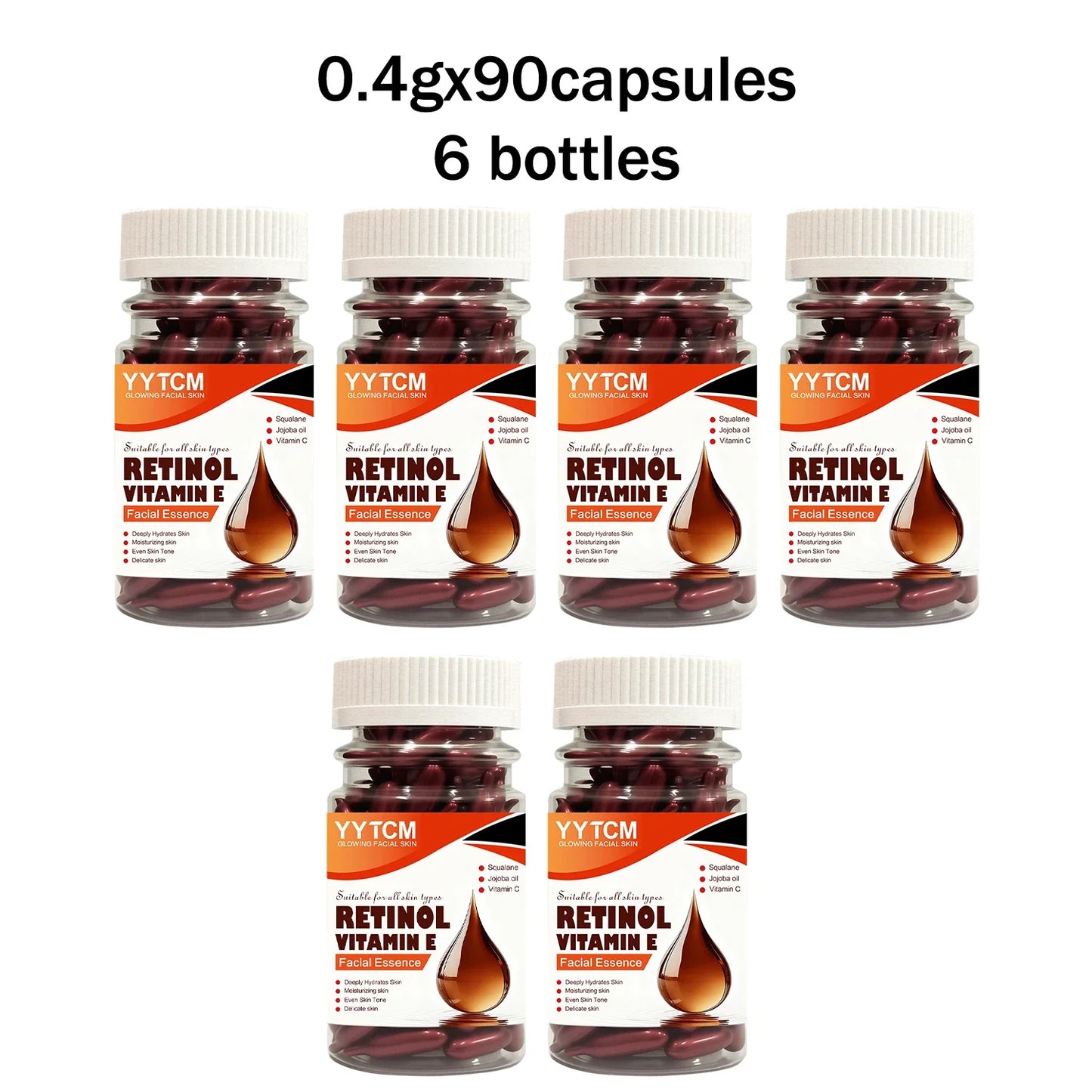 Retinol & Vitamin E Capsule Essence | 90 Caps Moisturizing Serum