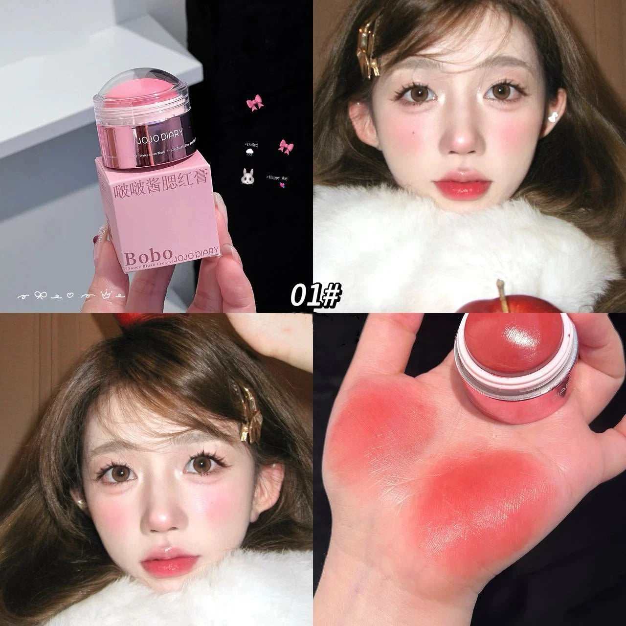 Matte Cream Blush Stick | Nude Apricot Peach Cheek Tint