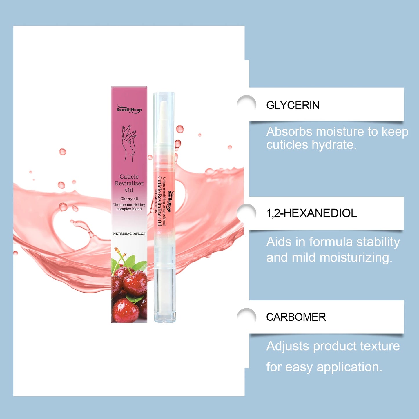 Cherry Cuticle Oil Pen | Nail Nourishing & Strengthening Treatment