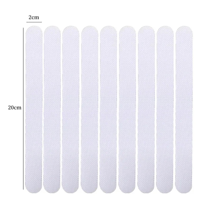 24-Pack Transparent Non-Slip Strips for Bath, Stairs & Pool