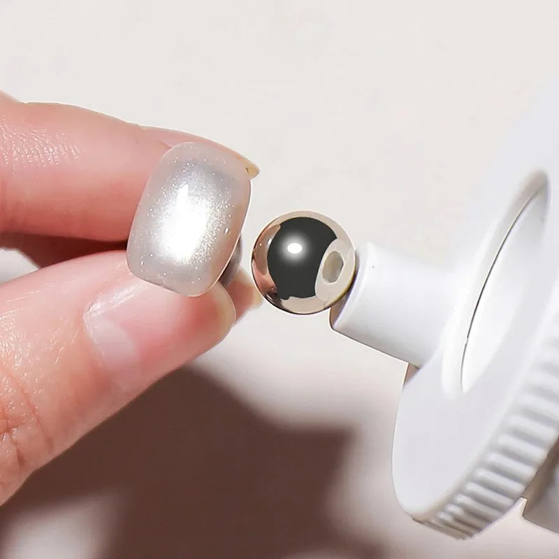 Glass Bead Cat Eye Nail Magnet | 360° Rotating Tool