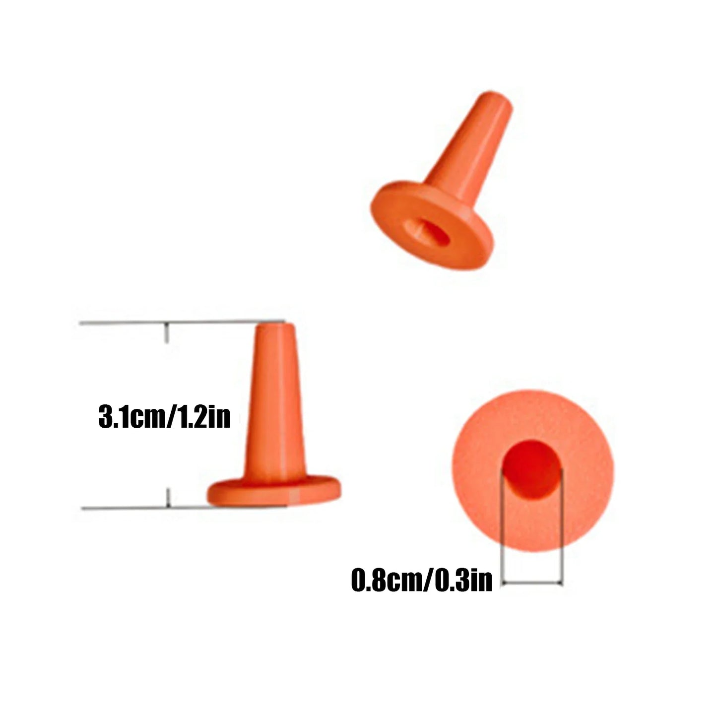 3-Pack Reusable Caulk Nozzle Caps – Airtight Drip-Free Seal