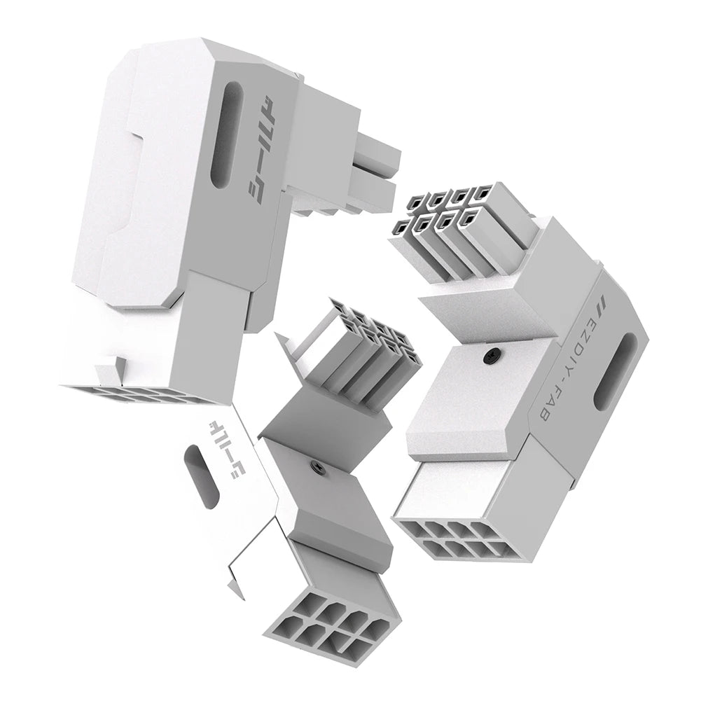8-Pin PCIe GPU Power Adapters Head Power Steering Connector Power Right Angle Elbow Adapter for Desktop PC Graphics Card Peaceful Pleasures Health and Wellness