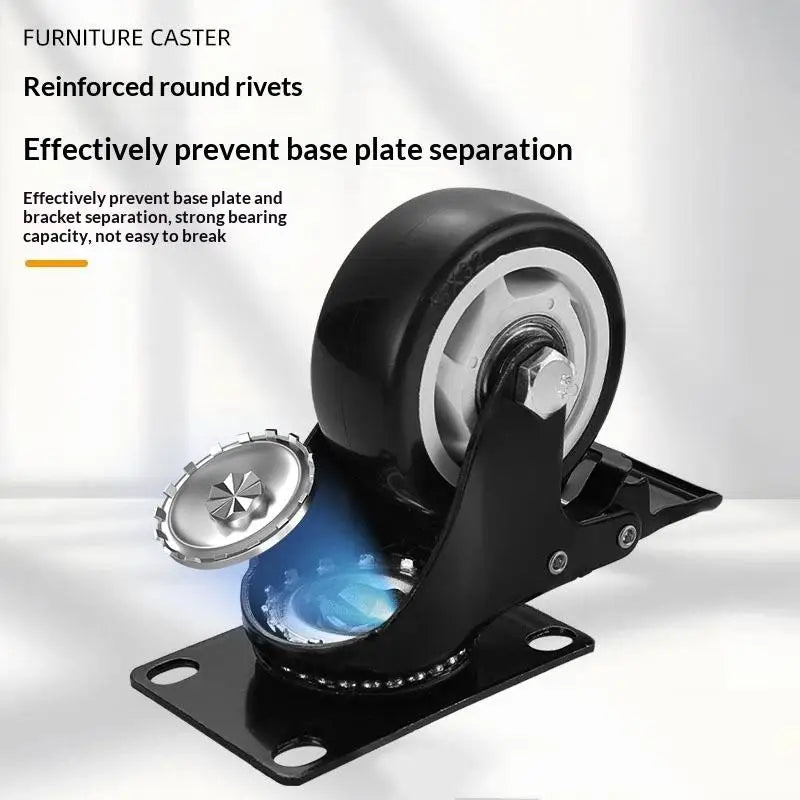 Heavy-Duty Swivel & Fixed Furniture Caster Wheels | PP/PVC