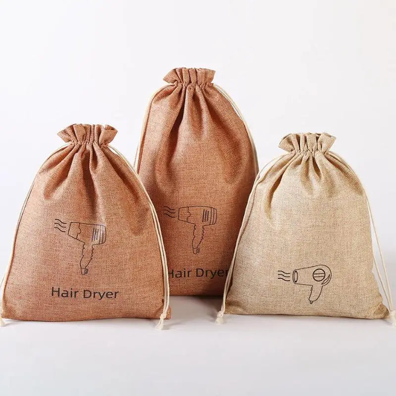 Portable Hair Dryer Storage Bag | Drawstring Travel Organizer