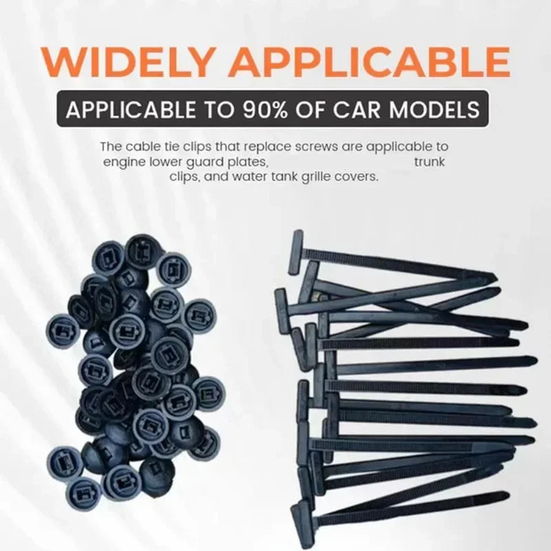 UV-Resistant Nylon Self-Locking Cable Tie Buckle Zip Ties