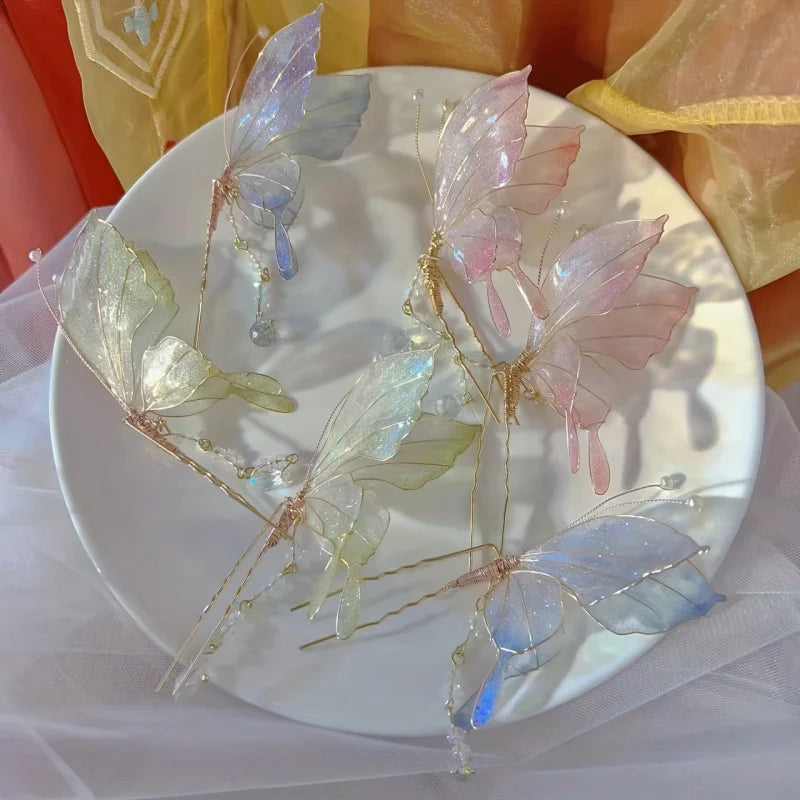2-Pack Enchanting Butterfly Hair Clips Peaceful Pleasures Health and Wellness
