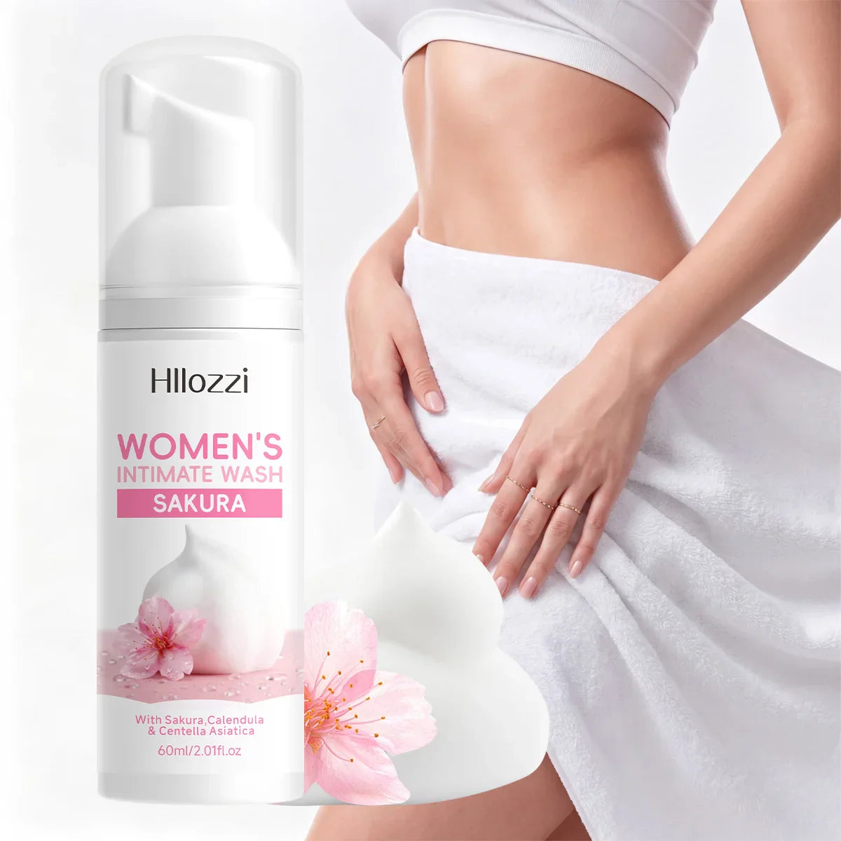 Women's Sakura Intimate Wash – pH-Gentle, Rich Foam Daily Cleanse