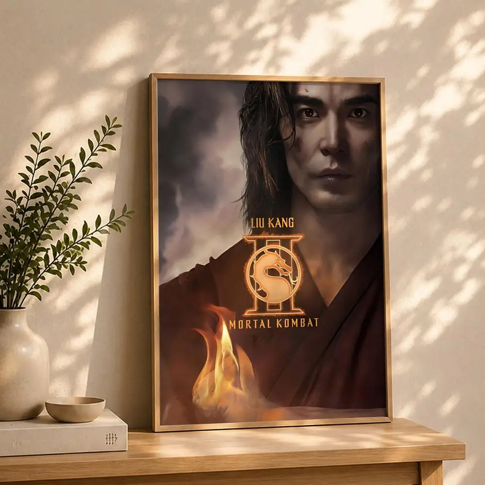 Mortal Kombat Movie Poster – HD Self-Adhesive Waterproof Wall Art Wall Art Poster Peaceful Pleasures Health and Wellness